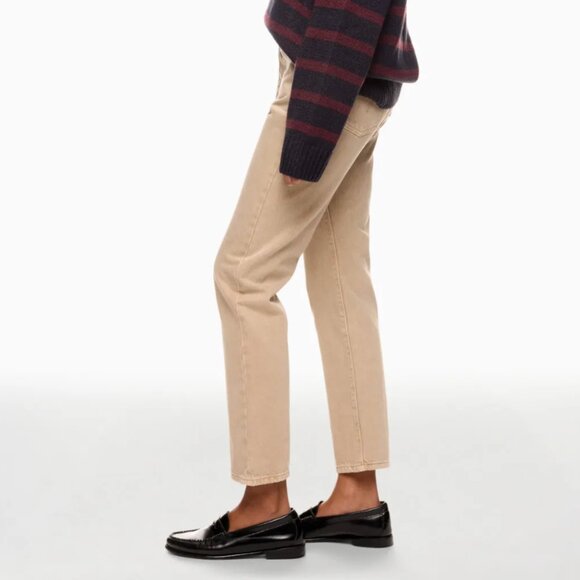 Size 2 - LEVI'S - 501 Jeans Cream Straight Leg Rent the Runway RTR $108 msrp - Picture 8 of 10